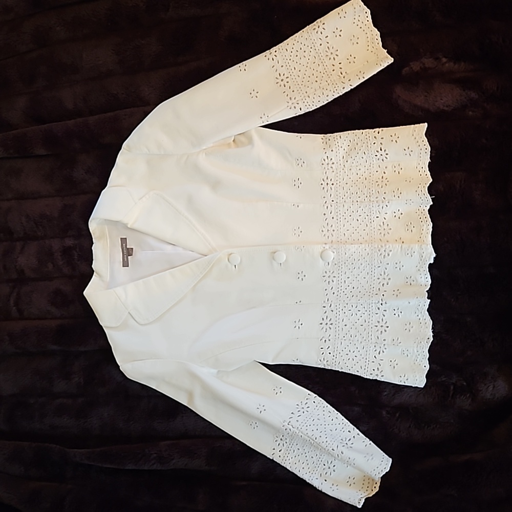 Ann Taylor Eyelet Blazer